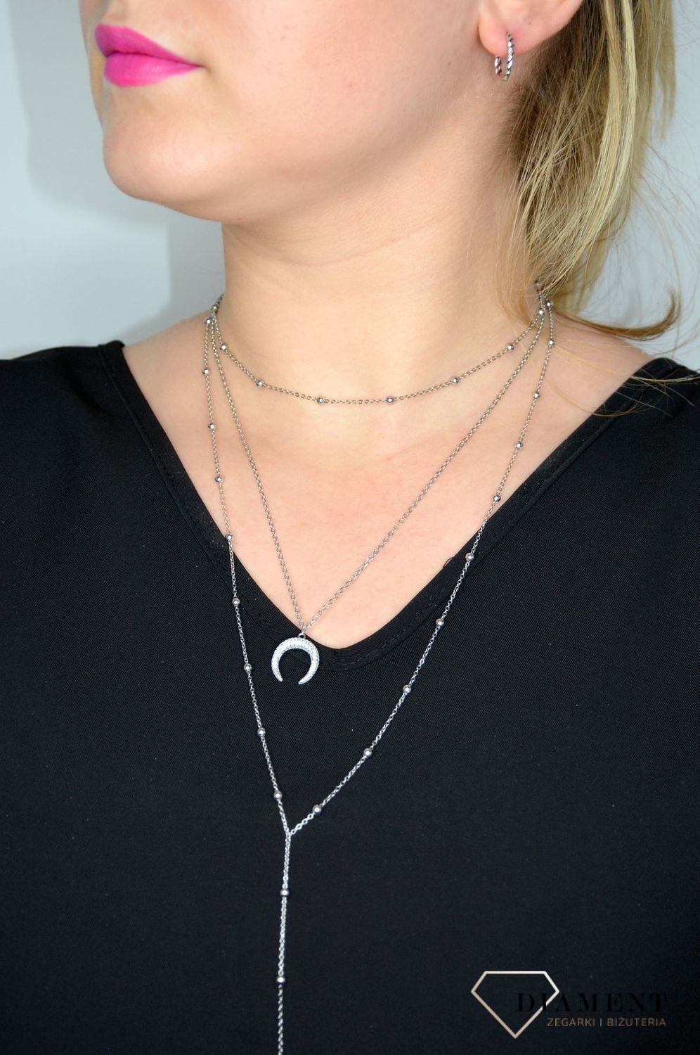 Srebrny naszyjnik potrójny z księżycem DIA-NSZ-0068-925 S.jpg